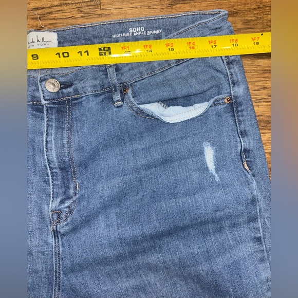 Nicole Miller High Rise Ankle Skinny Jeans Size 16 - Picture 5 of 9